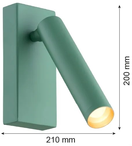 Argon 8332 - LED Nástenné bodové svietidlo RIO LED/4,2W/230V 3000K zelená