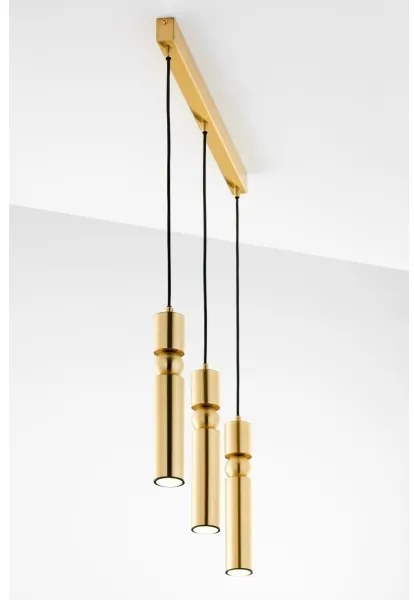 Jupiter 2010 - Luster na lanku ALAS 3xGU10/10W/230V zlatá