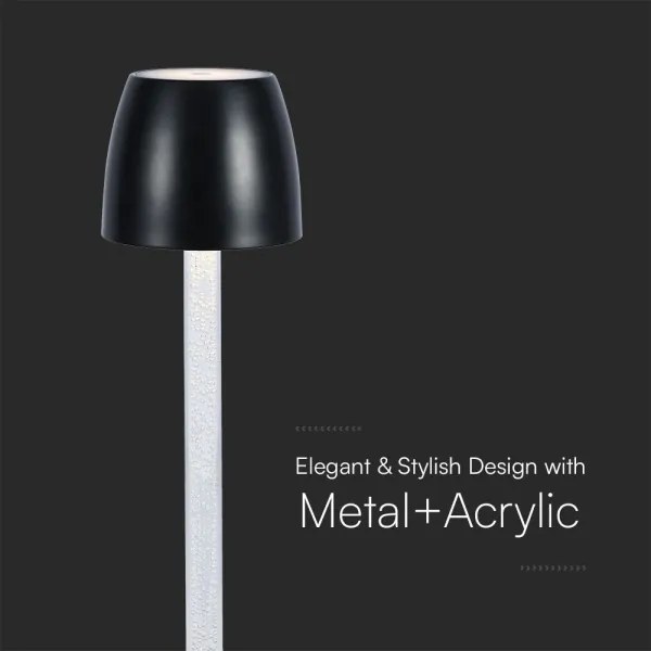 LED Stmievateľná nabíjacia stolná lampa LED/3W/5V 3000K biela