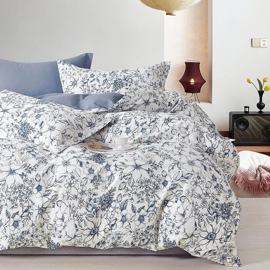 Posteľná bielizeň z bavlneného saténu ALBS-01355B 160x200 Lasher