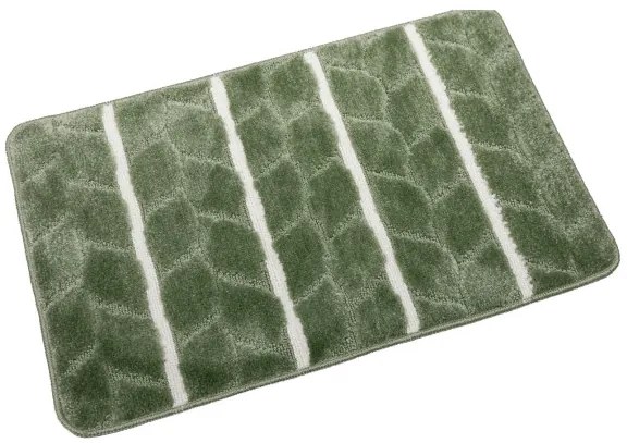 Sada kúpeľňových koberčekov FANO biela / zelená