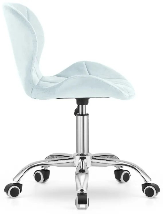 Set do pracovne stôl TAYLOR 80x50 cm dub sonoma + kreslo AVOLA VELVET svetlo modré