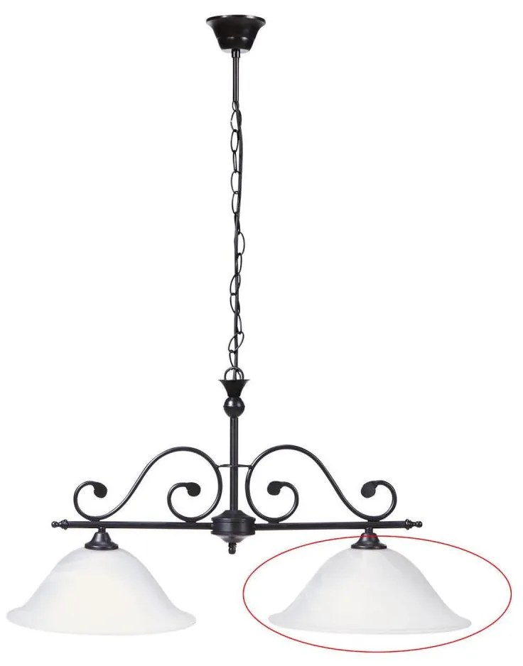 Rabalux 7777 - Náhradné sklo k lustru DOROTHEA E27