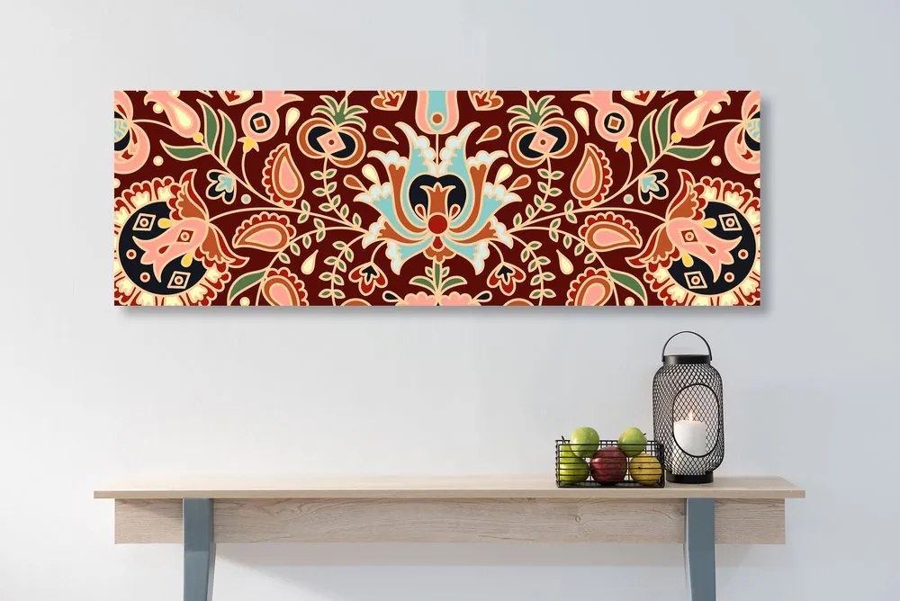 Obraz ľudový ornament - 135x45