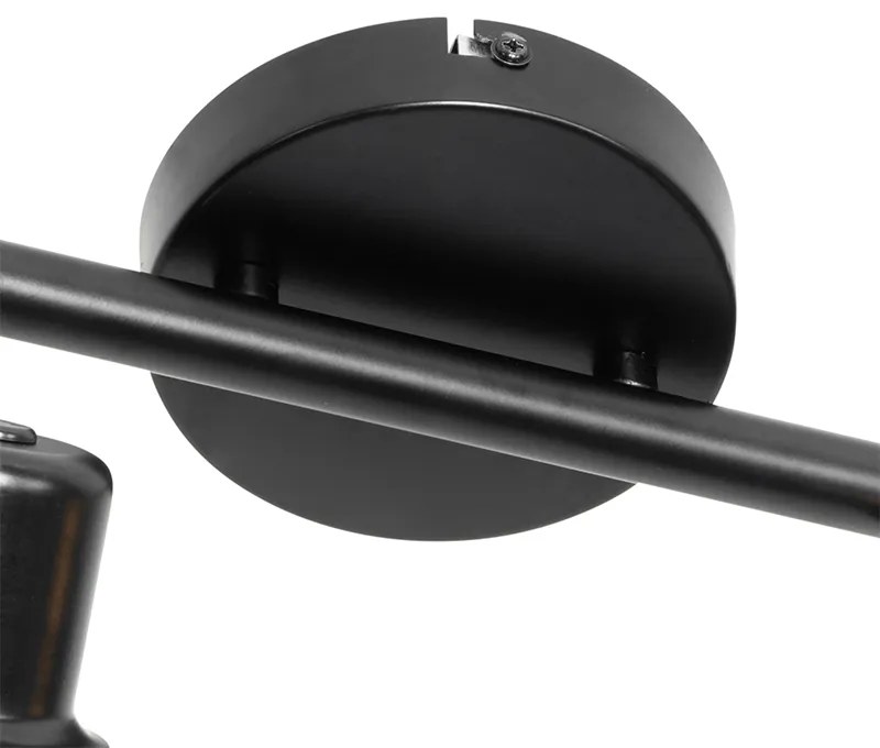 Priemyselné bodové svetlo čierne so zlatom 4-žiarovkové - Bliss Mesh