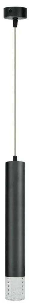 Luster na lanku TUBI 1xGU10/8W/230V čierna