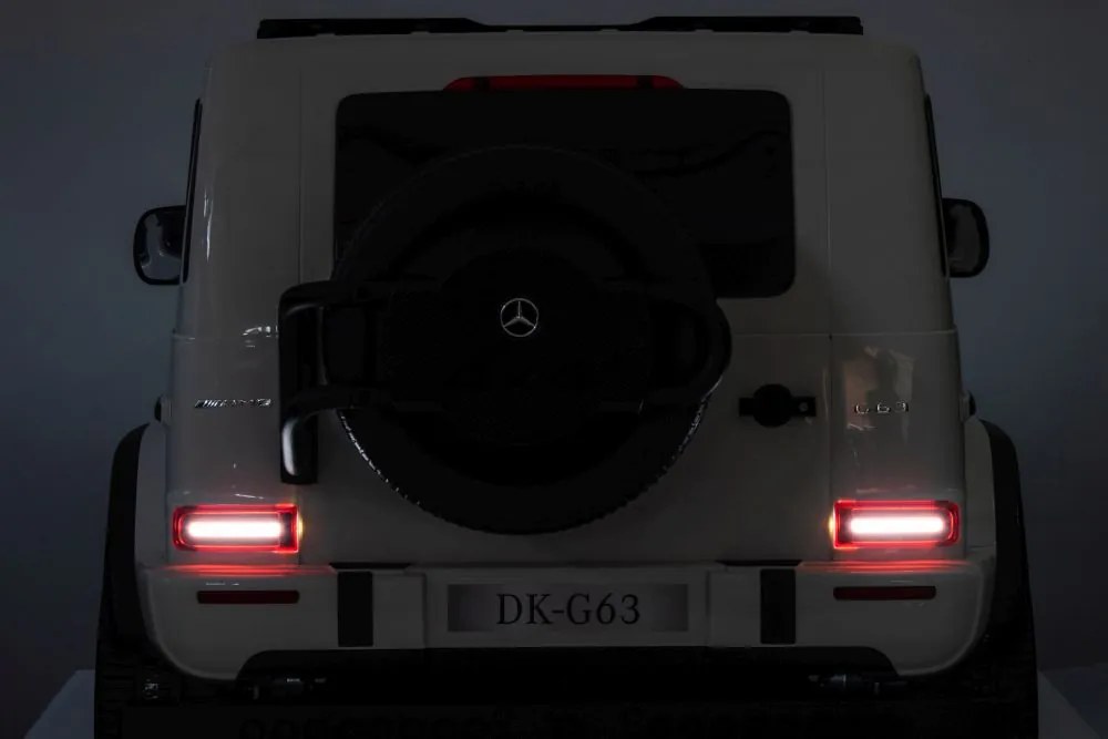 LEAN CARS Elektrické autíčko Mercedes G63 XXL biele 4x4 24V