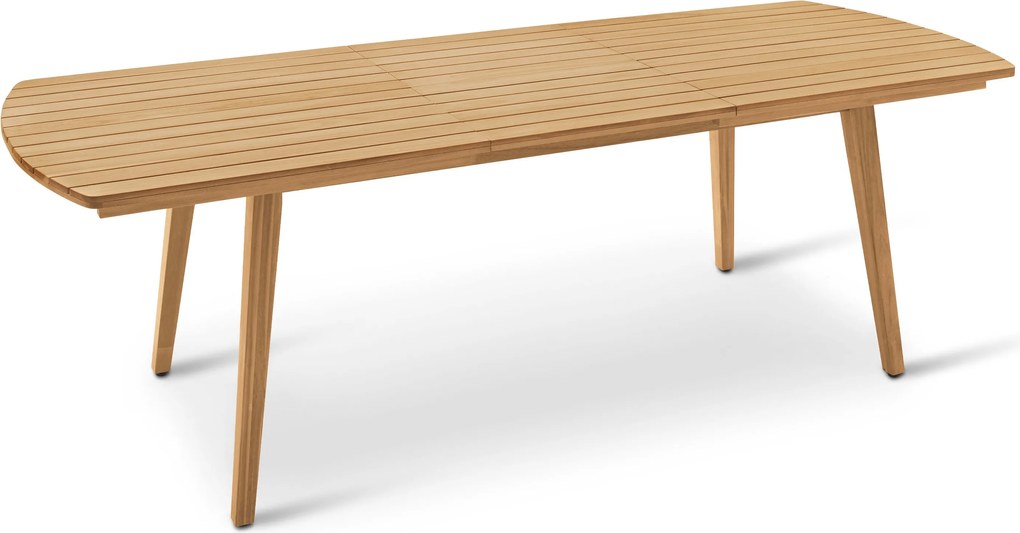 Rozťahovací záhradný stôl so zaoblenými prednými stranami, cca 180 ‒ 240 cm
