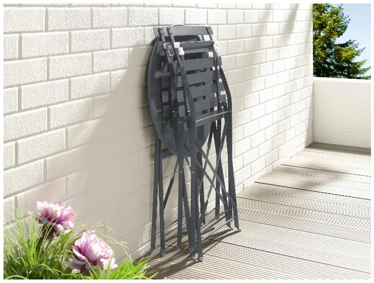 Livarno home Záhradná bistro súprava, 3-dielna (antracitová)  (100386189)