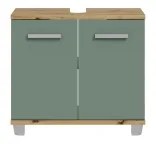 Kúpeľňová skrinka VENOM zelená/dub artisan