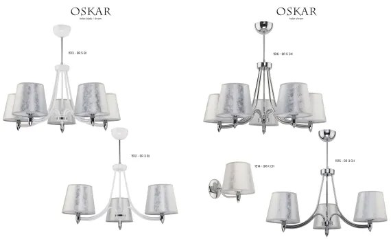 Jupiter 1516 - OS 5 ch - Luster na tyči OSKAR 5xE27/60W