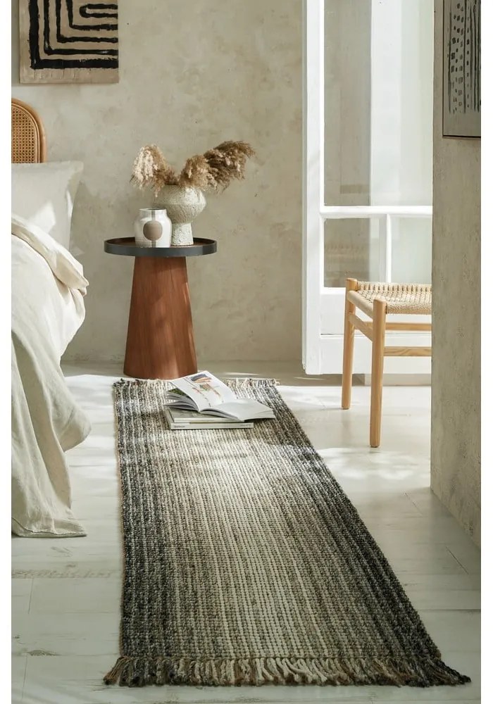 Sivý behúň 60x230 cm – Flair Rugs