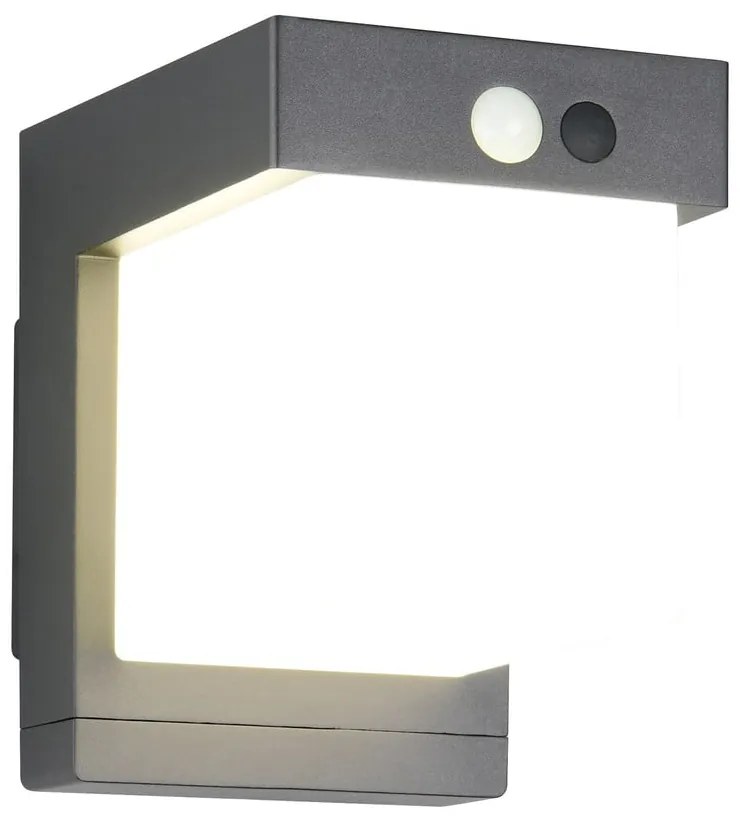 LED nástenné solárne vonkajšie svietidlo (výška 14 cm) Colombo – Reality