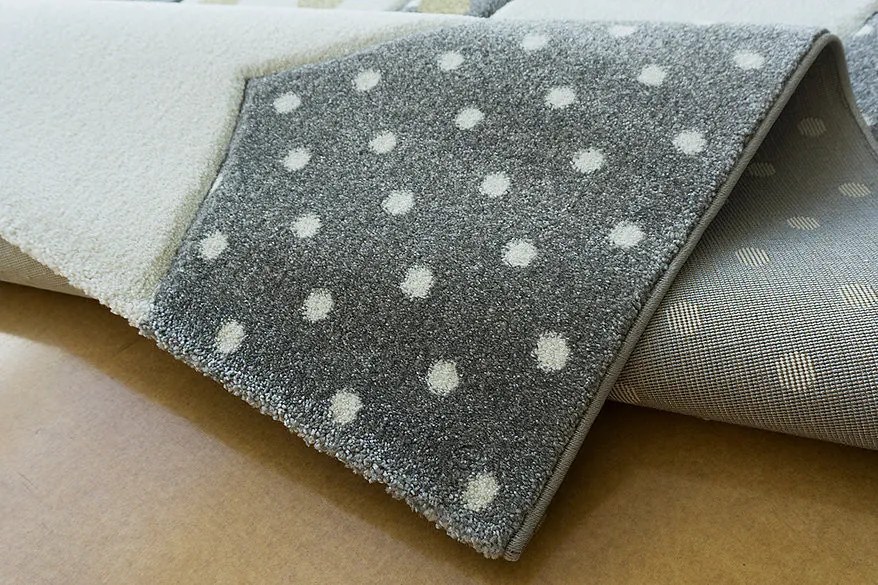 Berfin Dywany, Kusový koberec Smart Kids 22414 Grey, 160x230, šedá, detská izba