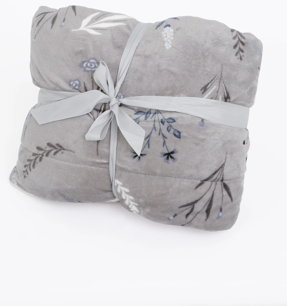 Baránková deka mikroplyš Exclusive 150 × 200 cm – Chloe sivá