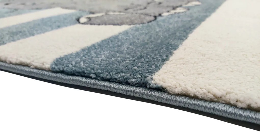 Vopi, Detský koberec Kiddo A1087 blue, 120x170, modrá, detská izba