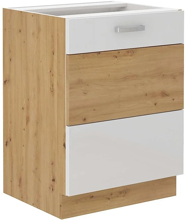 Skrinka do kuchyne ARTISAN biela lesklá 60D 1F BB