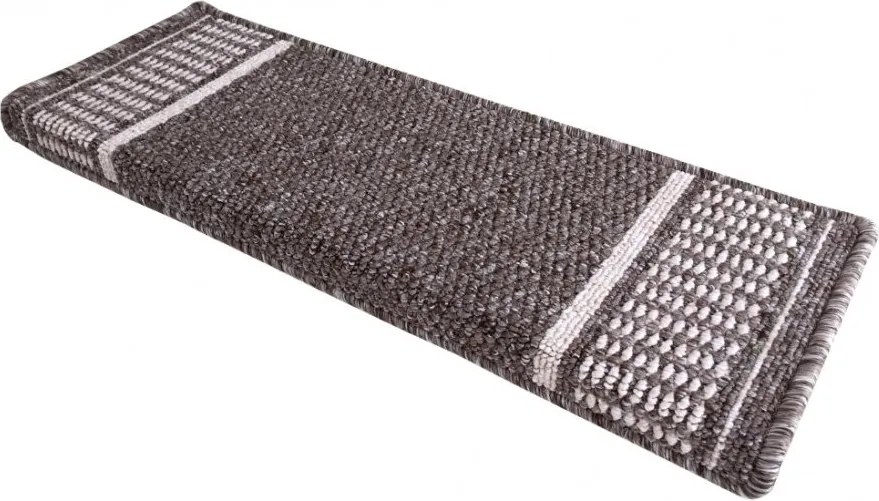 Nášľapy na schody Promenade hnedý obdĺžnik, samolepiaci - 25x80 obdĺžnik (rozmer vrátane ohybu) Vopi