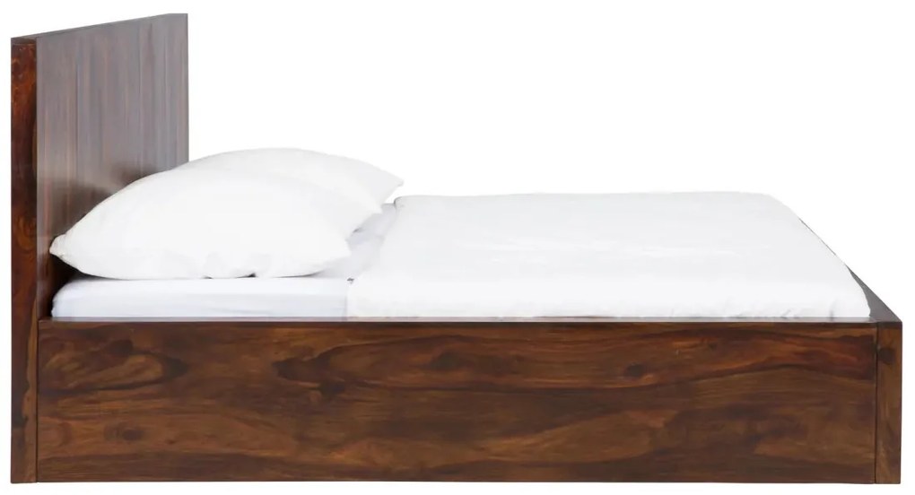 furniture-nabytek.cz - Masívna posteľ Palison z palisandrového dreva, lakovaná, hnedá – 192×212×110 cm