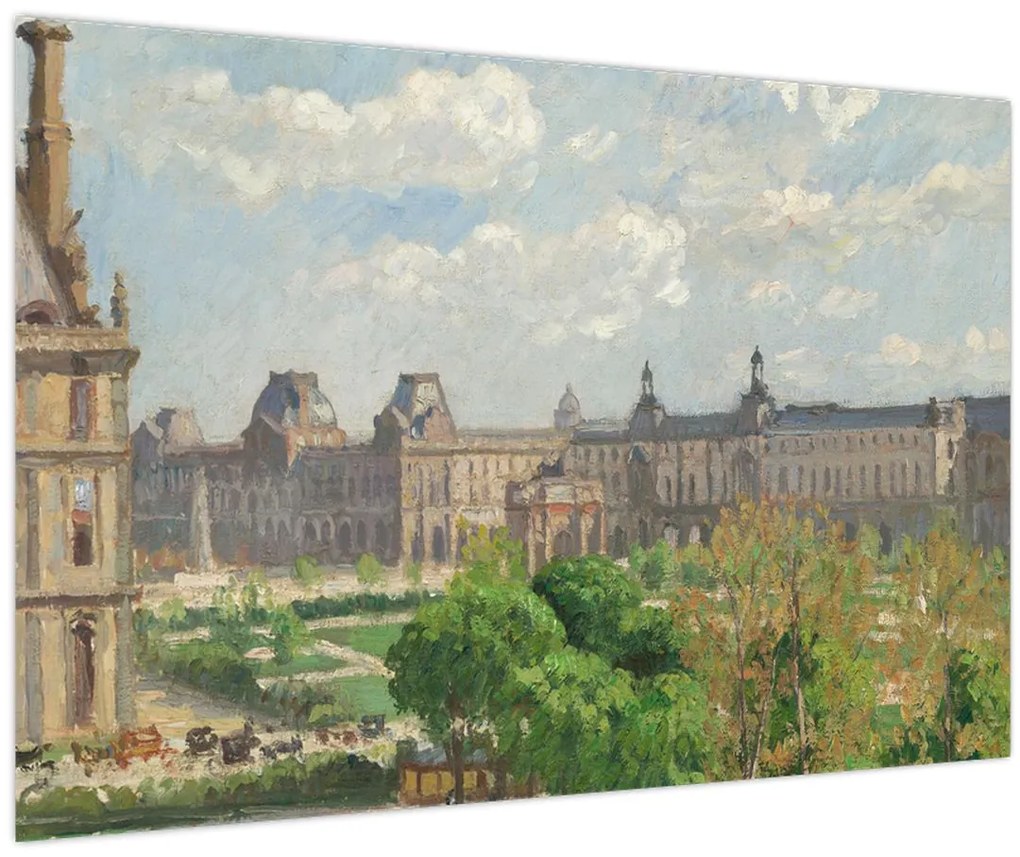 Obraz - Camille Pissarro, Place du Carrousel, Paris, reprodukcia (90x60 cm)
