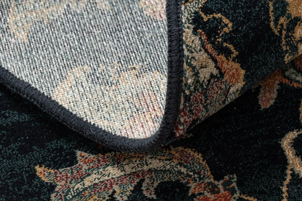 Vlnený kruhový koberec SUPERIOR LATICA Navy