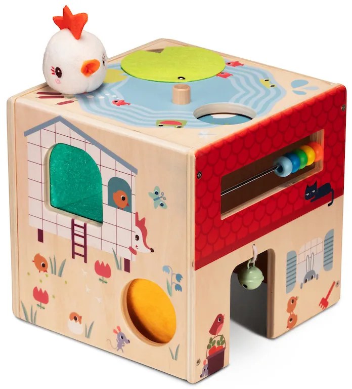 Lilliputiens - kocka s aktivitami - sliepočka Paulette