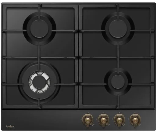 Amica Retro plynová varná doska čierna DRP6412DB
