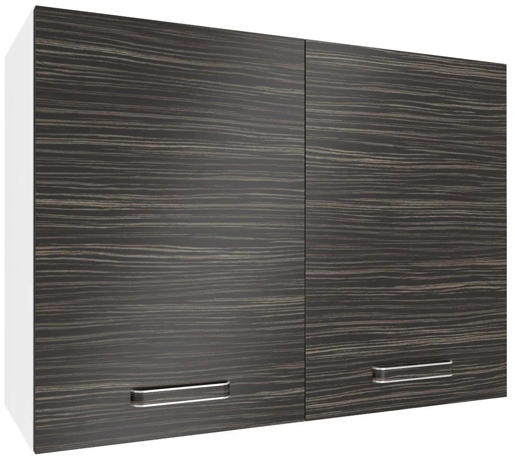 Kuchynská skrinka Belini horná 80 cm eben kráľovský TOR SG80/1/WT/HK/0/F