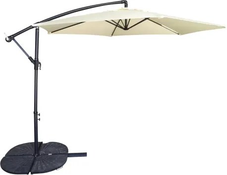 Záhradný slnečník Jumbo 300 cm, béžový%