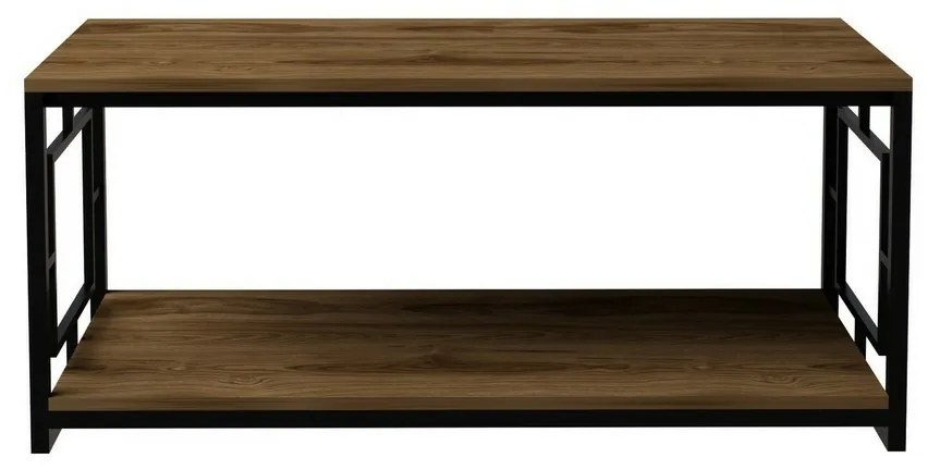 Konferenčný stolík Kelvin Black and Walnut