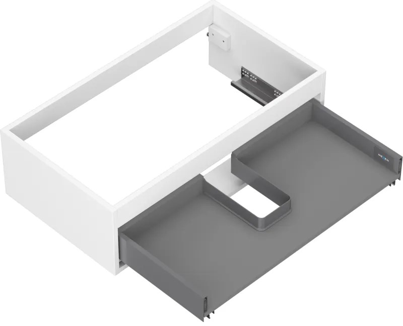 Mexen Box-A, závesná skrinka 80 cm, 1 zásuvka, biela matná, 91AX0-0800-235-1-01