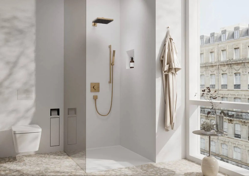 Hansgrohe Pulsify E, hlavová sprcha 260 1jet EcoSmart+, kartáčovaný bronz, HAN-24333140