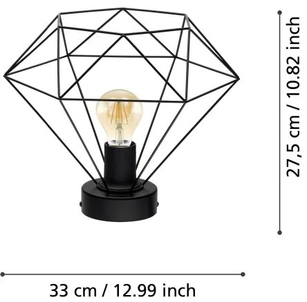 Eglo 43004 - Prisadený luster TARBES 1xE27/60W/230V
