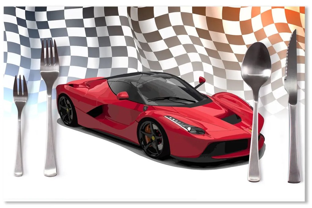 Sablio Prestieranie Ferrari Závodná vlajka: 40x30cm