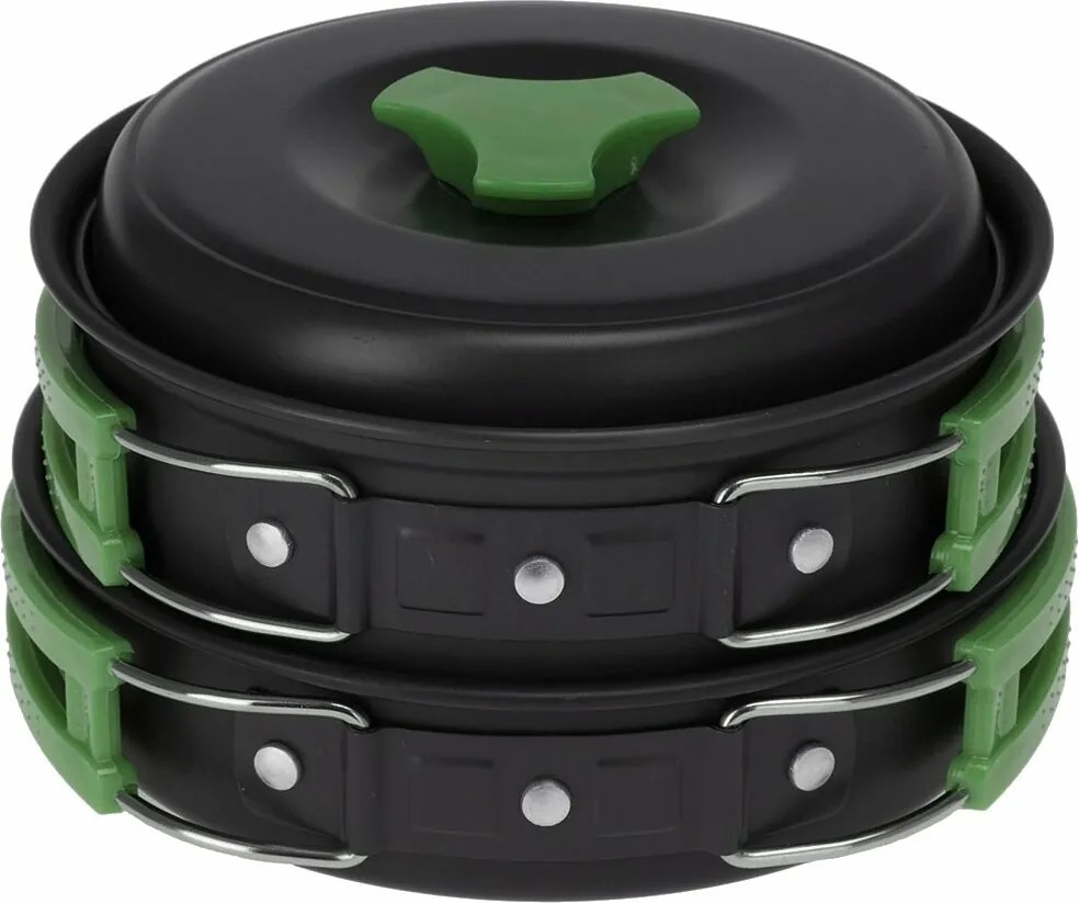 Redcliffs 2-dielna sada hliníkových hrncov s plastovou rukoväťou, zelená