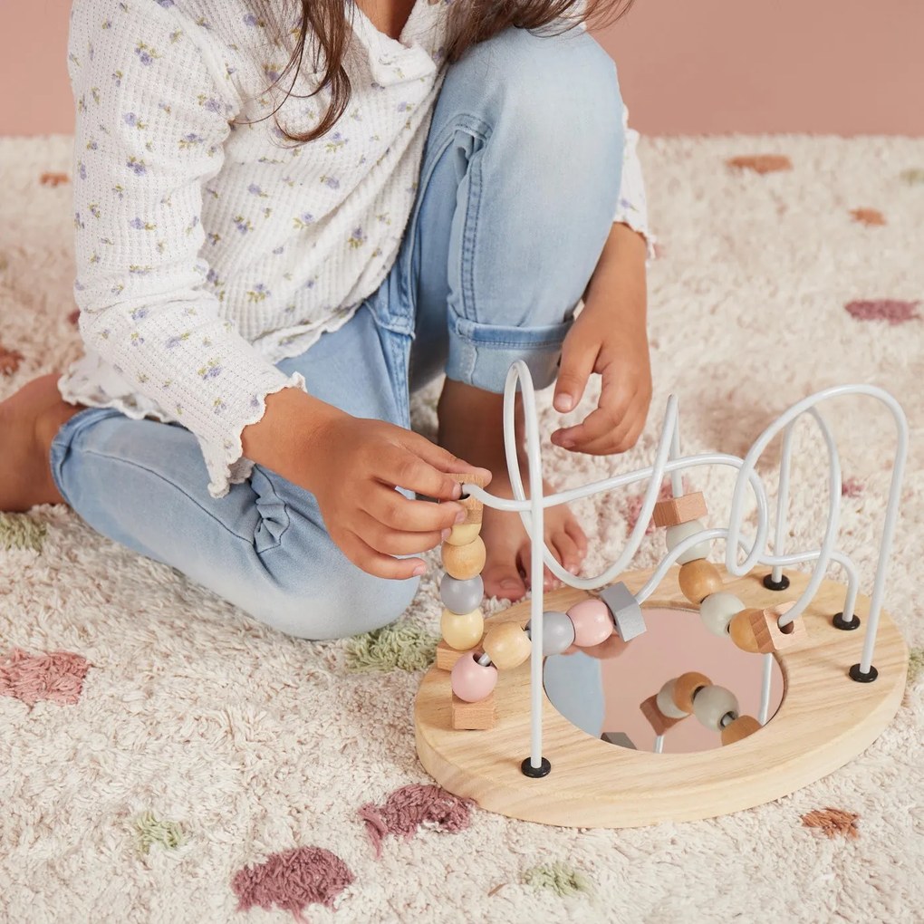 Bieco - Motorický labyrint so zrkadielkom – ružový