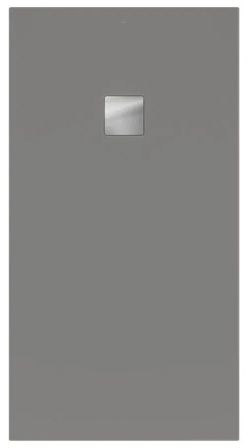 VILLEROY &amp; BOCH Planeo obdĺžniková sprchová vanička akrylátová, s technológiou RockLite, štandardný model, protišmyk (B), 1500 x 800 x 48 mm, Grey, UDA1580PLA2V-3S