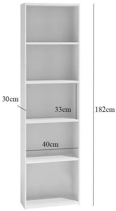 Knižnica na zakladače S40 dub vidiecky