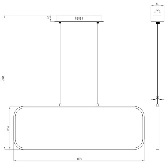 Globo 67262H - LED Luster na lanku SILLA LED/24W/230V