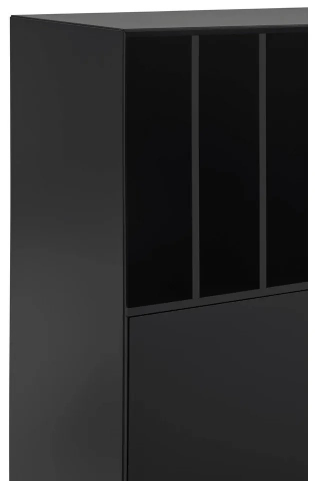 Čierna skrinka 120x140x45 cm Platt – Teulat