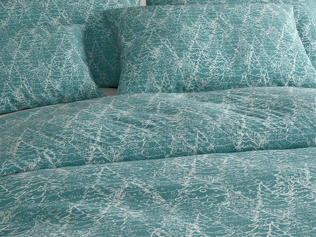 Bavlnené obliečky FROSTLINE modrozelené Rozmer obliečky: 70 x 90 cm | 140 x 200 cm