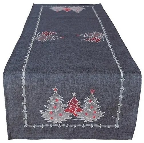 Obrus Vianočné stromčeky 40x85 cm