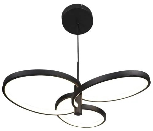 LED luster na lanku RIBBON LED/25W/230V 4000K čierny