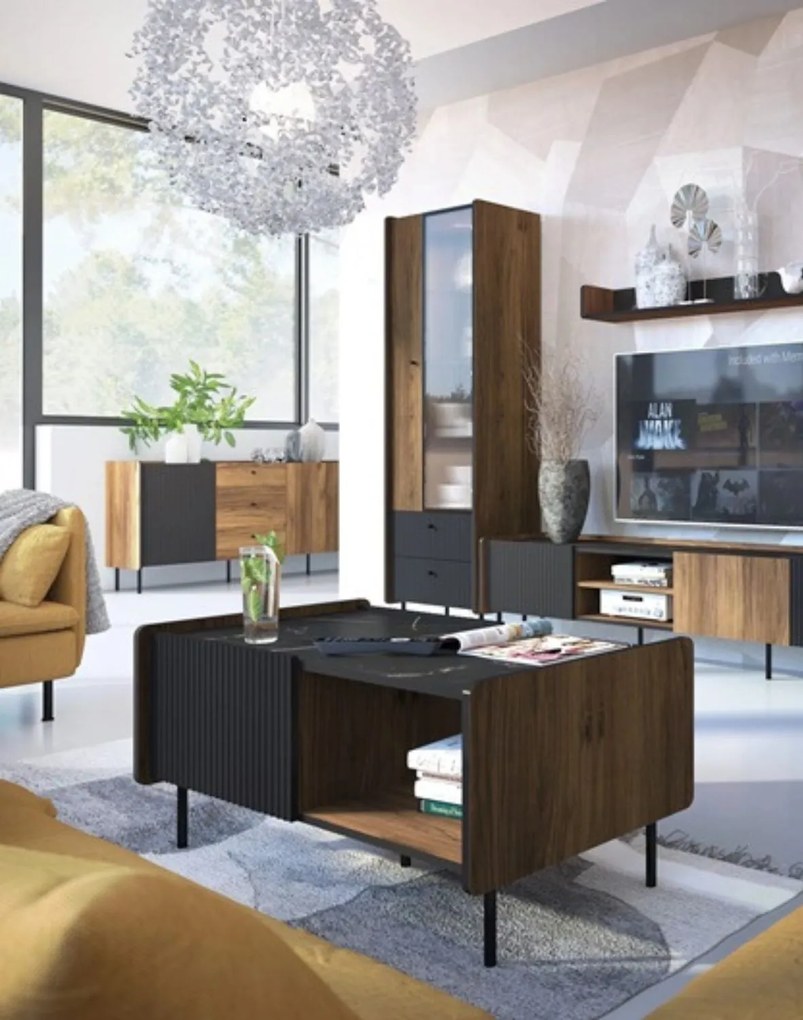 Elegantný konferenčný stolík s mramorovým vzorom Prestigo P11