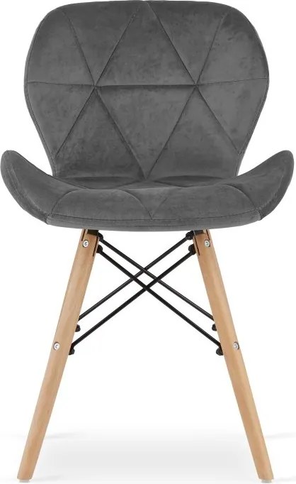 Jedálenská zostava TODI 80cm okrúhly stolový set biely a 2 stoličky LAGO sivé + 2 stoličky LAGO sivé  ZADARMO