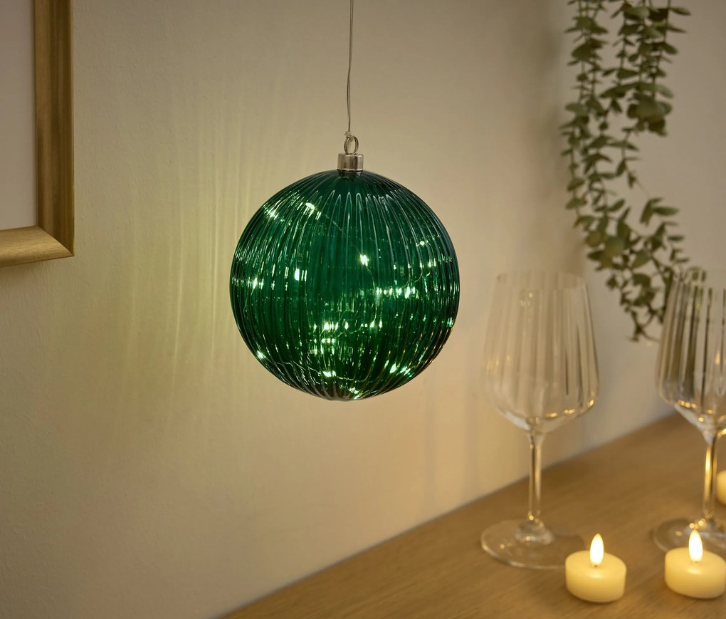 LED guľa s drážkami