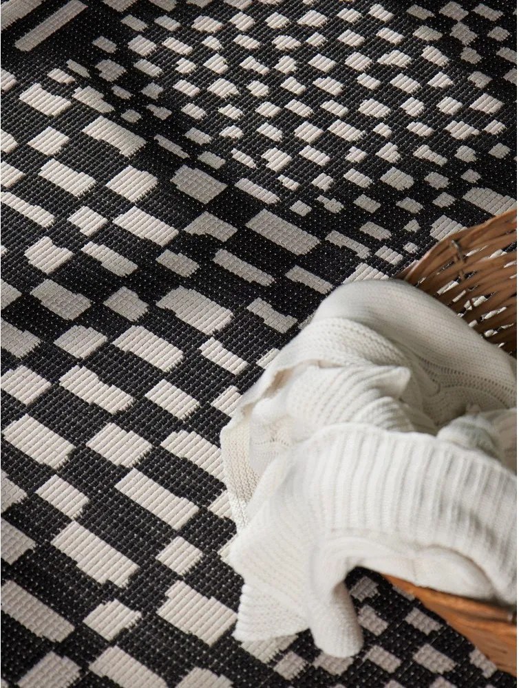 Čierny/krémový vnútorný a vonkajší koberec 120x170 cm Haringey Barkham – Ted Baker