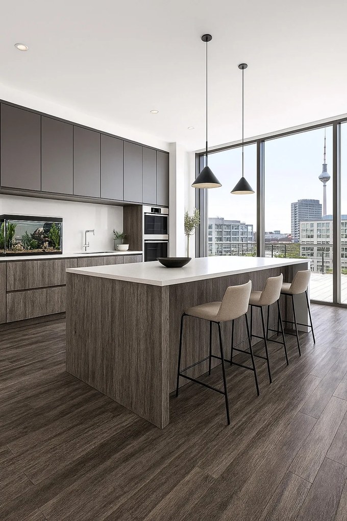 Beauflor, PVC podlaha - lino Toptex Aged Oak 967M, na mieru, šíře 5m, šedá, filc, chodba / predsieň