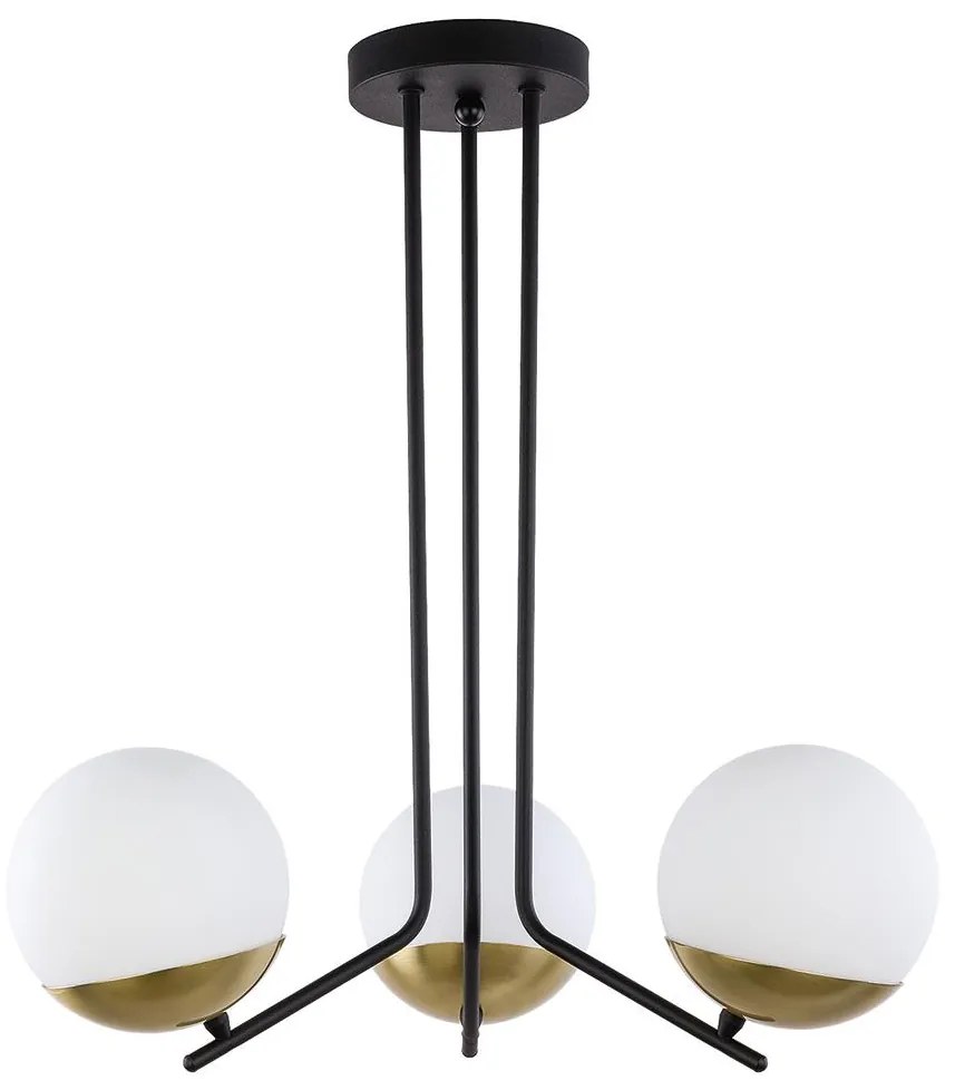 Jupiter 1719 - Luster na tyči SANTA 3xE14/40W/230V mosadz