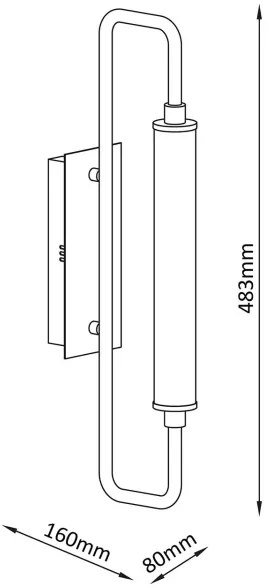 LED nástenné svietidlo FELICJA LED/10W/230V 4000K čierne